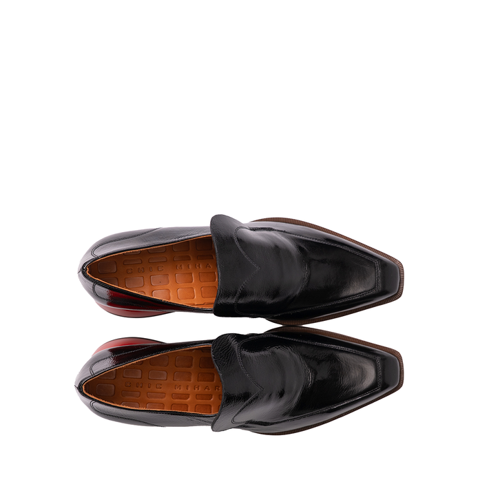 Chie Mihara Candjo Black Leather Flats - DOLITA