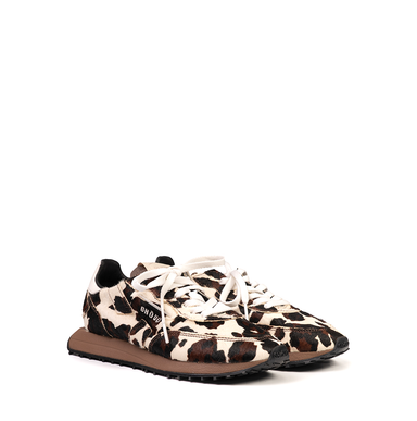 Ghōud Rush Cow Print Leather Sneakers