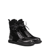 MLO Black Leather And Suede Ankle Boots