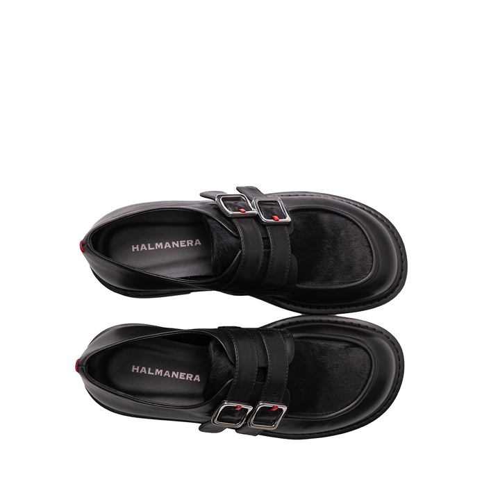 Halmanera Nami Black Leather Loafers - DOLITA