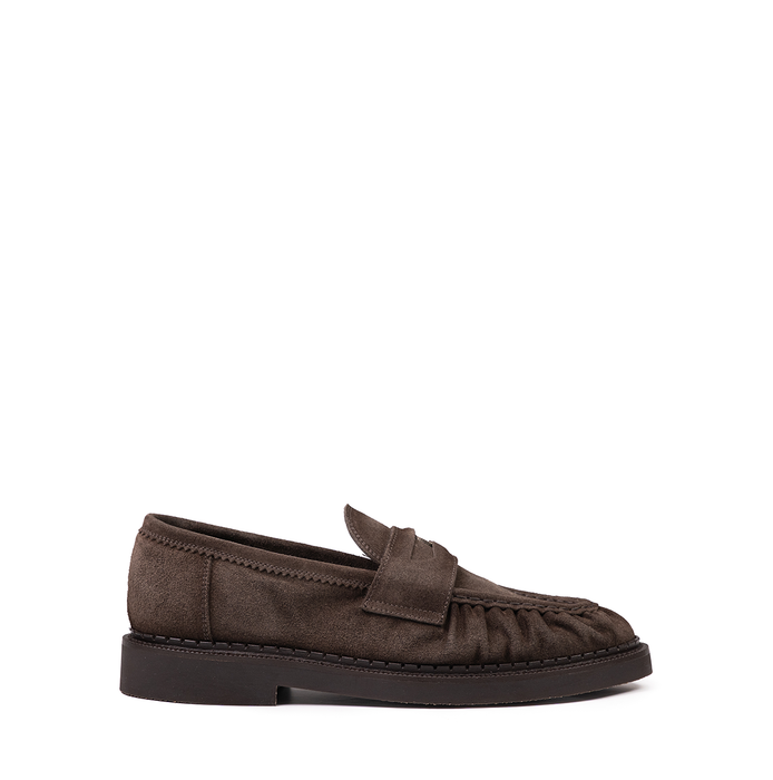 Sturlini Dark Brown Suede Loafers - DOLITA