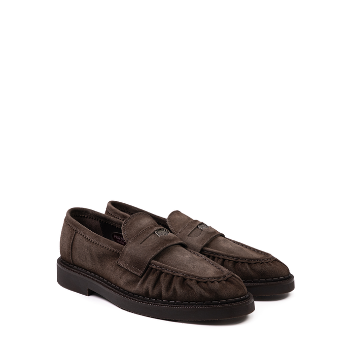 Sturlini Dark Brown Suede Loafers - DOLITA