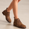 Chie Mihara Jandil Leopard Print Leather Ankle Boots - DOLITA