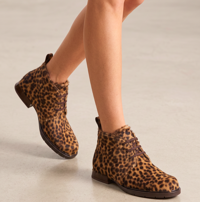 Chie Mihara Jandil Leopard Print Leather Ankle Boots - DOLITA