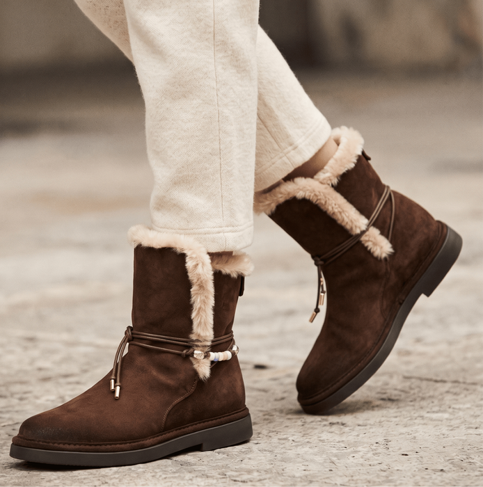 Alexander Hotto Brown Suede Ankle Boots