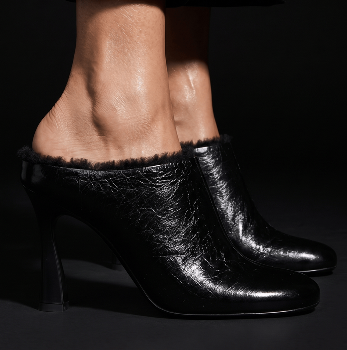 Premiata Black Leather Heels