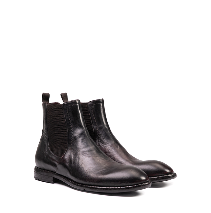 Lemargo Dark Brown Leather Ankle Boots
