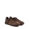 Vittorio Virgili Olive Green Brown Suede Sneakers