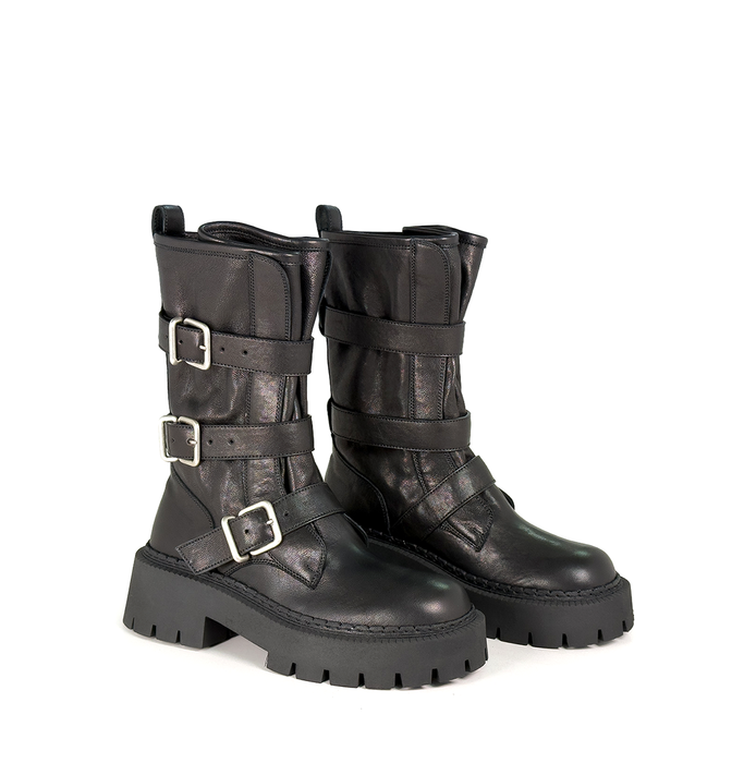 Vic Matie Brown Leather Ankle Boots - DOLITA