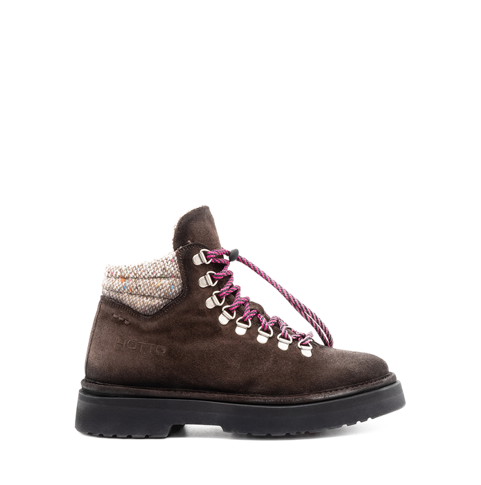 Alexander Hotto Dark Brown Suede Ankle Boots