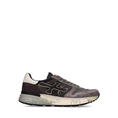 Premiata Mick Grey Suede and Textile Sneakers