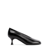 Poeve Astra Black Leather Heels