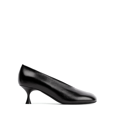 Poeve Astra Black Leather Heels