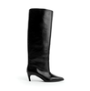 Poeve Dima Black Leather Tall Boots
