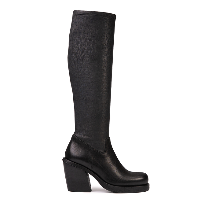 Fiorentini+Baker Black Leather Tall Boots - DOLITA