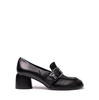 Halmanera Alene Black Leather Heels