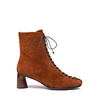 Halmanera Cami Cognac Suede Ankle Boots