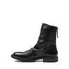 Moma Black Leather Ankle Boots