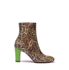 Chie Mihara Manel Snake Print Leather Ankle Boots