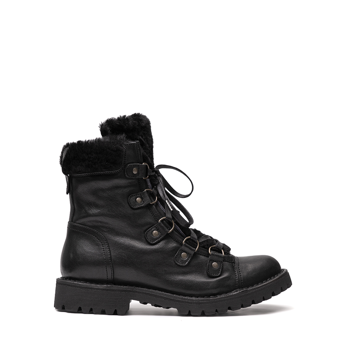 Fiorentini+Baker Memod-Ku Black Leather Ankle Boots