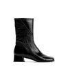 Poeve Veda Black Leather Ankle Boots - DOLITA