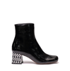 Chie Mihara Muki Black Leather Ankle Boots