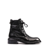 Le Ruemarcel KENZAN U Black Leather Ankle Boots - DOLITA