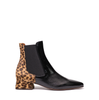 Chie Mihara Helix Black Leather Ankle Boots