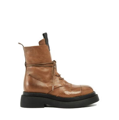 MLO Brown Leather Ankle Boots