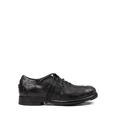 Le Ruemarcel SEKY D Black and Platinum Leather Lace-ups