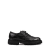 Le Ruemarcel  KOTO U Black Leather Lace-ups