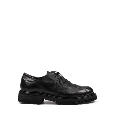 Le Ruemarcel  KOTO U Black Leather Lace-ups