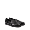 Pantanetti Black Leather Loafers