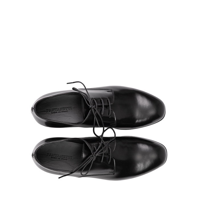 Pantanetti Black Leather Lace-ups