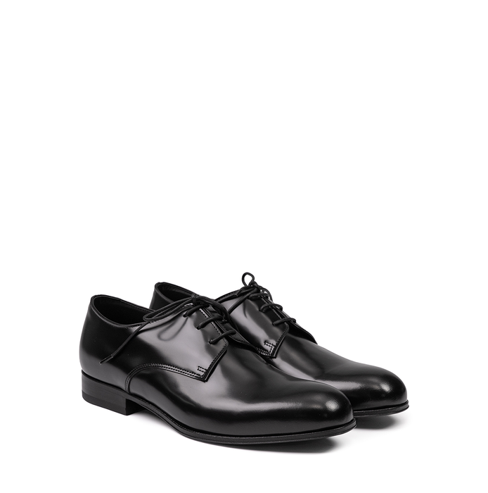 Pantanetti Black Leather Lace-ups