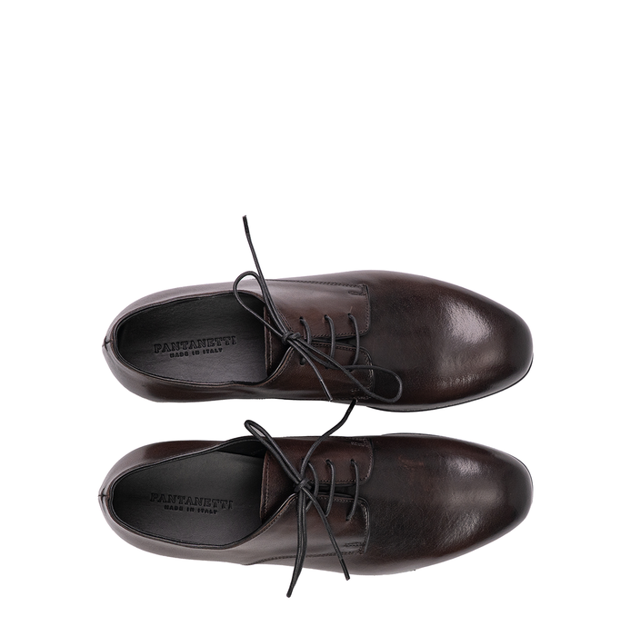 Pantanetti Dark Brown Leather Lace-ups