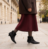 Guglielmo Rotta Hiro Black Leather Ankle Boots - DOLITA
