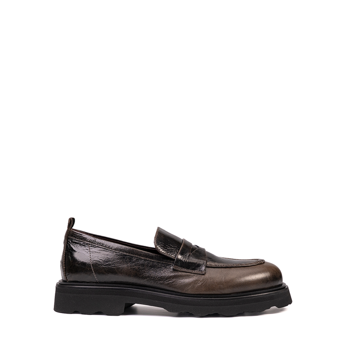 Pomme D'or Dark Brown Leather Loafers - DOLITA