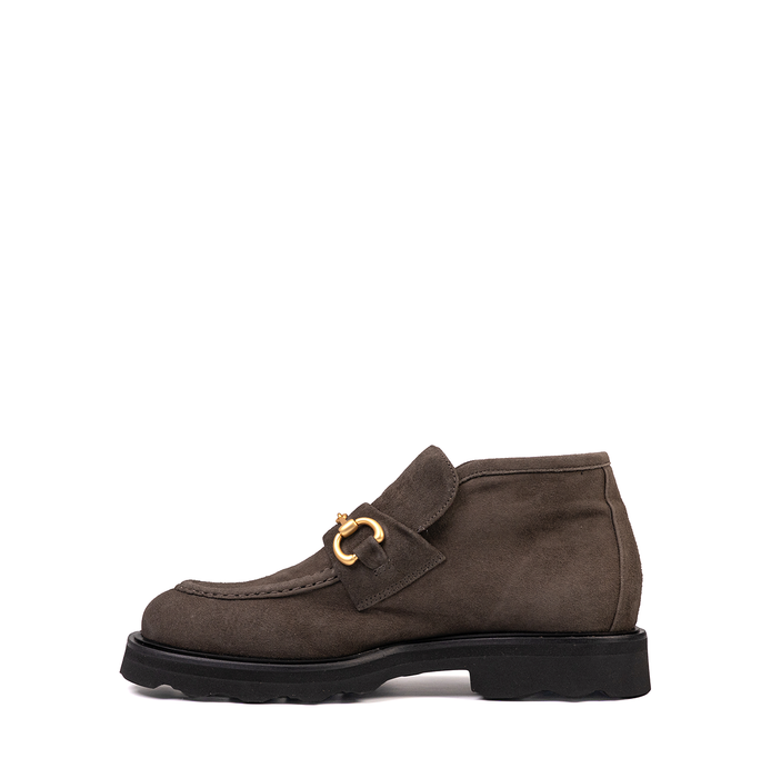 Pomme D'or Dark Brown Suede Ankle Boots - DOLITA