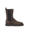 Pomme D'or Dark Brown Suede Ankle Boots