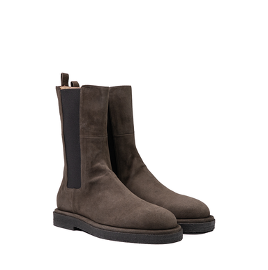 Pomme D'or Dark Brown Suede Ankle Boots