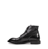 Lemargo Black Leather Ankle Boots