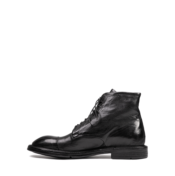Lemargo Black Leather Ankle Boots