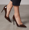 Sergio Levantesi Divina Brown Leather Heels