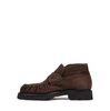 Pomme D'or Dark Brown Suede Ankle Boots - DOLITA