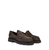 Pomme D'or Dark Brown Suede Loafers - DOLITA