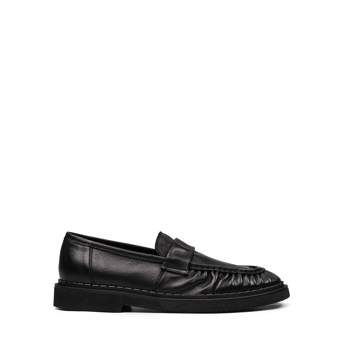 Sturlini Black Leather Loafers - DOLITA