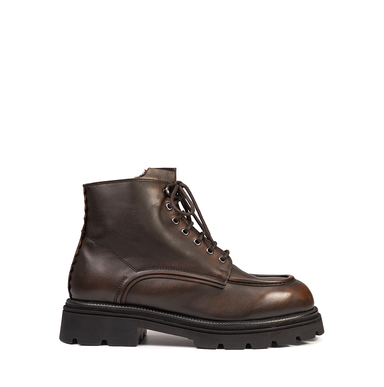 The Antipode Charles Dark Brown Leather Ankle Boots - DOLITA