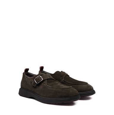 Sturlini Dark Olive Suede Loafers - DOLITA