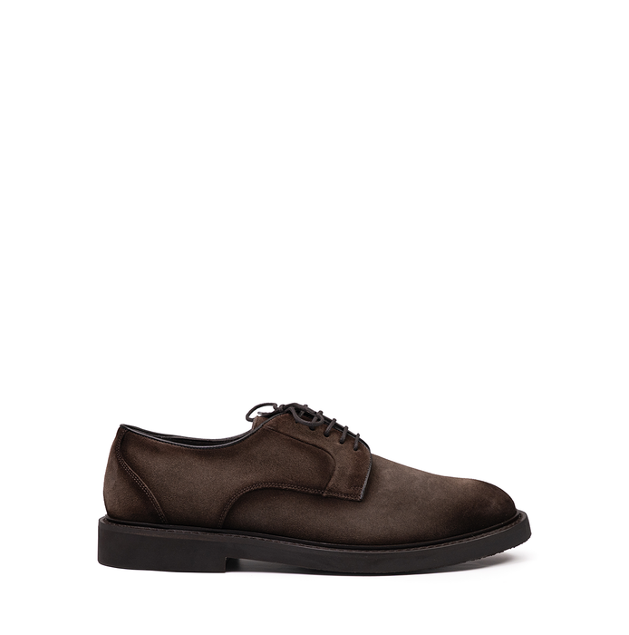 Sturlini Dark Brown Suede Lace-ups - DOLITA